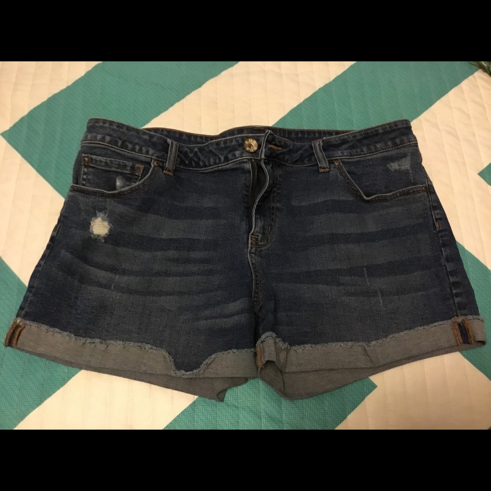 Denim shorts